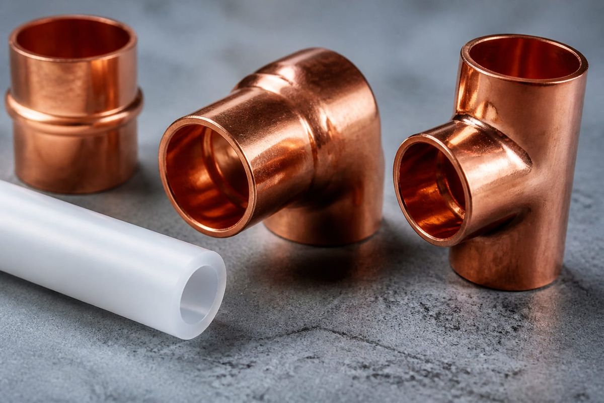 Copper and PEX pipe fittings